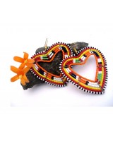 African Beaded Mutlti-Colored Earrings